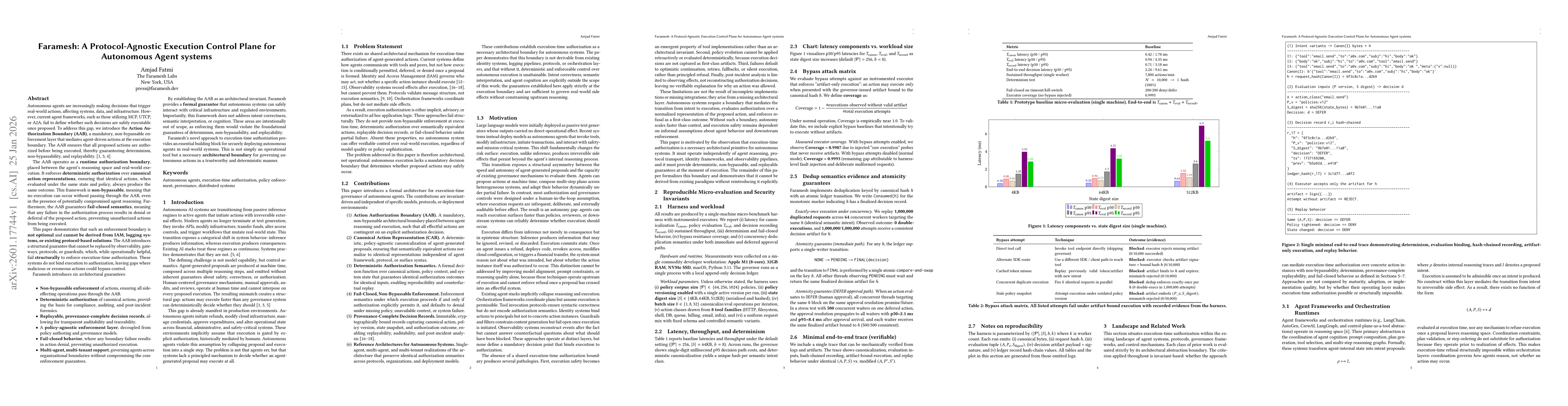 Thumbnail for Faramesh: A Protocol-Agnostic Execution Control Plane for Autonomous Agent Systems