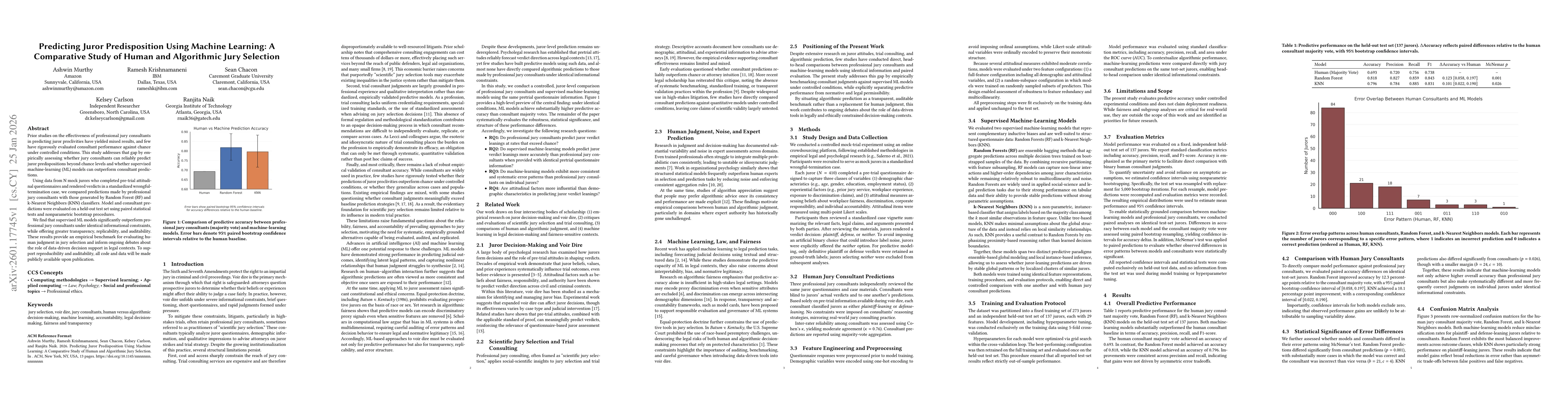 Thumbnail for Predicting Juror Predisposition Using Machine Learning: A Comparative Study of Human and Algorithmic Jury Selection