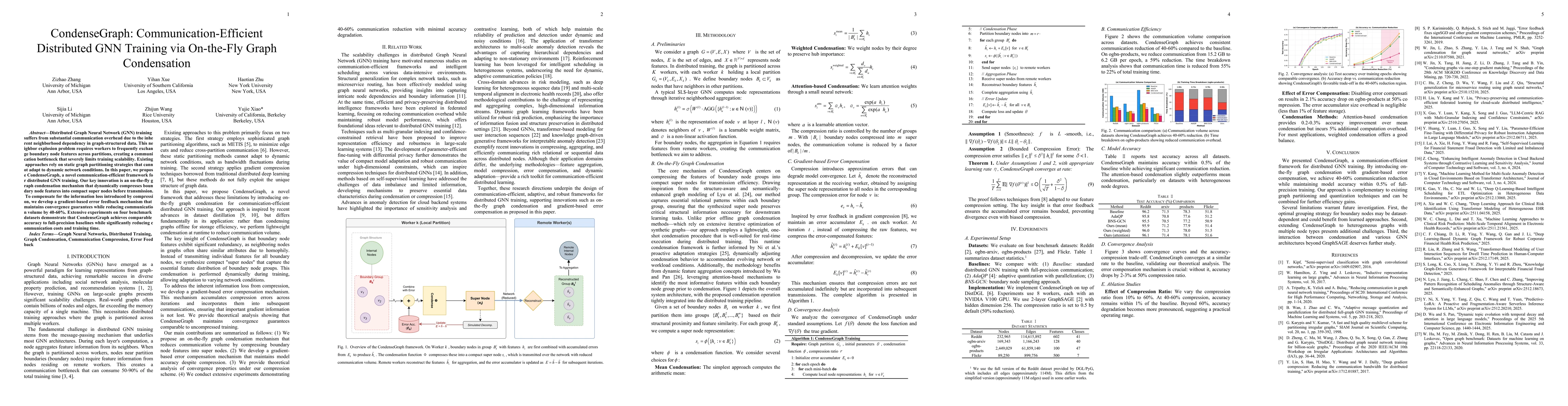 Thumbnail for CondenseGraph: Communication-Efficient Distributed GNN Training via On-the-Fly Graph Condensation