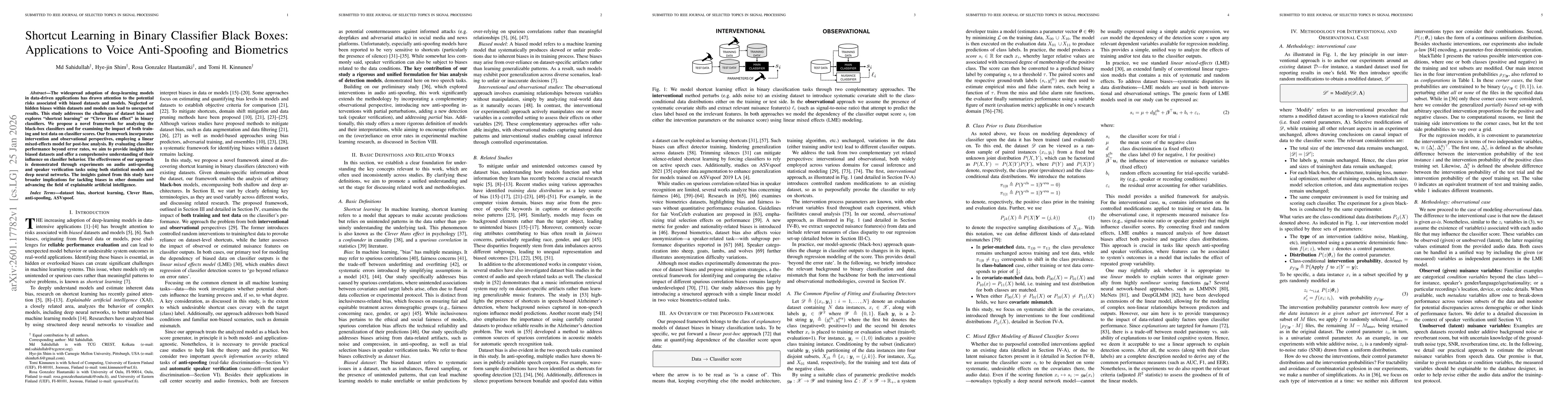 Thumbnail for Shortcut Learning in Binary Classifier Black Boxes: Applications to Voice Anti-Spoofing and Biometrics