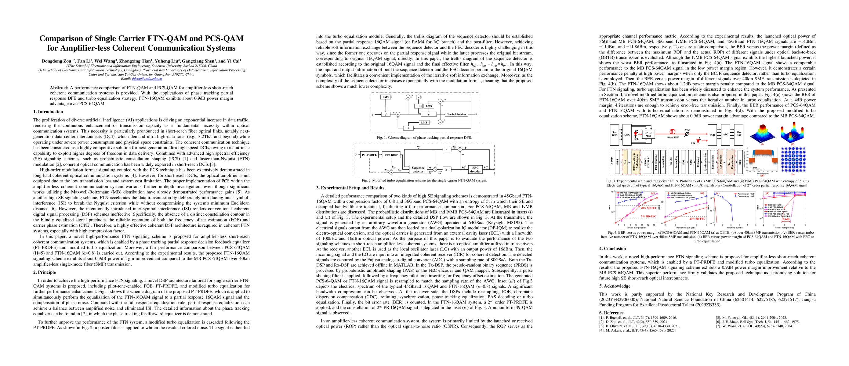 Thumbnail for Comparison of Single Carrier FTN-QAM and PCS-QAM for Amplifier-less Coherent Communication Systems