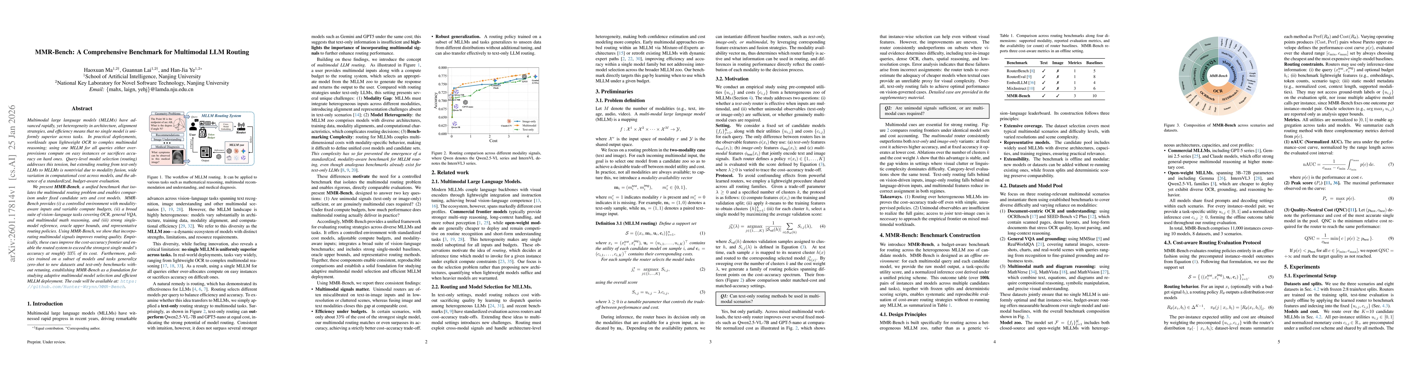 Thumbnail for MMR-Bench: A Comprehensive Benchmark for Multimodal LLM Routing