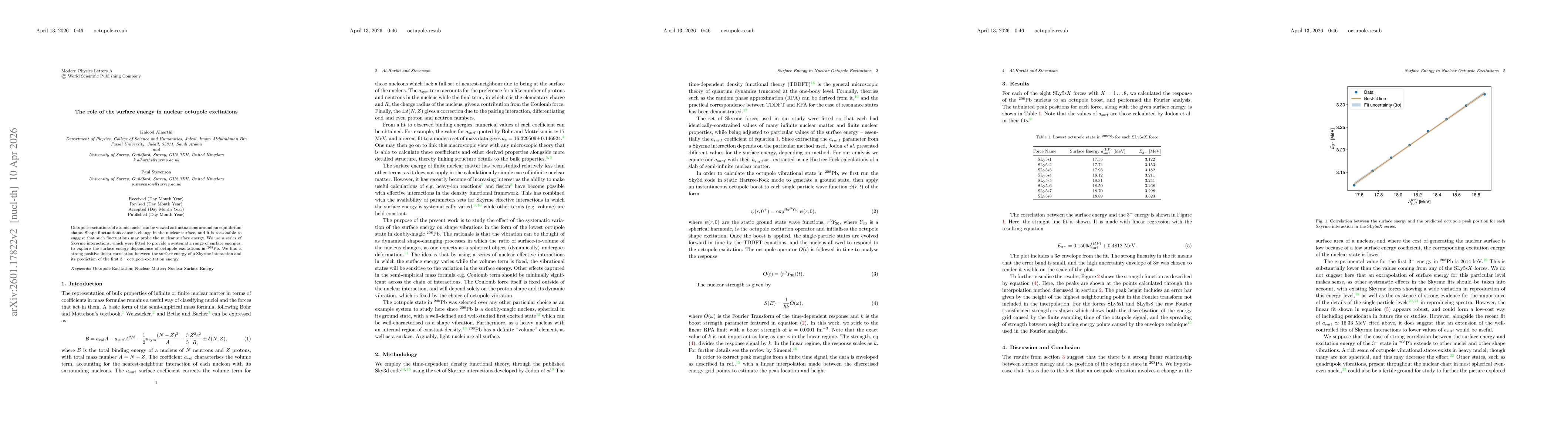 Thumbnail for The role of the surface energy in nuclear octupole excitations