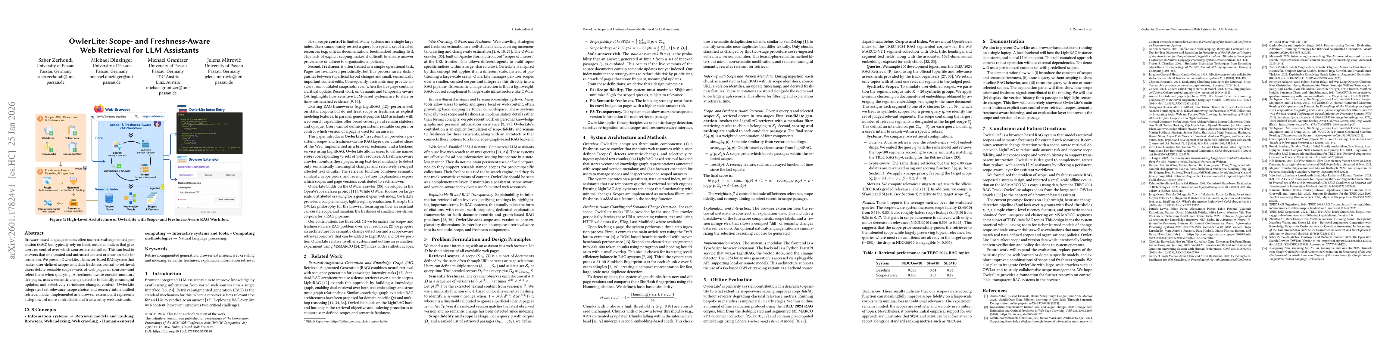 Thumbnail for OwlerLite: Scope- and Freshness-Aware Web Retrieval for LLM Assistants