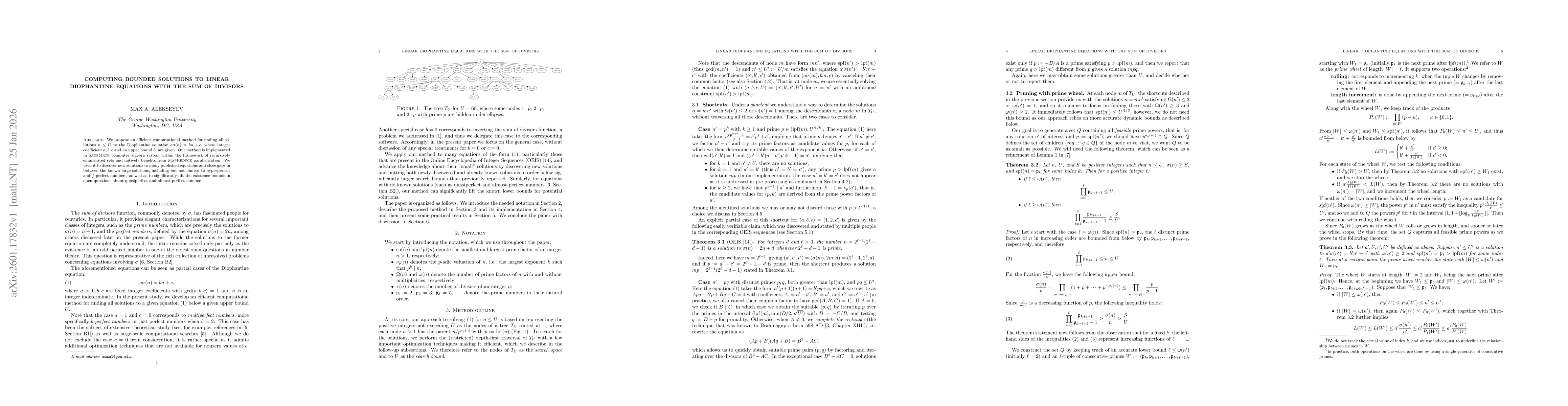 Thumbnail for Computing bounded solutions to linear Diophantine equations with the sum of divisors