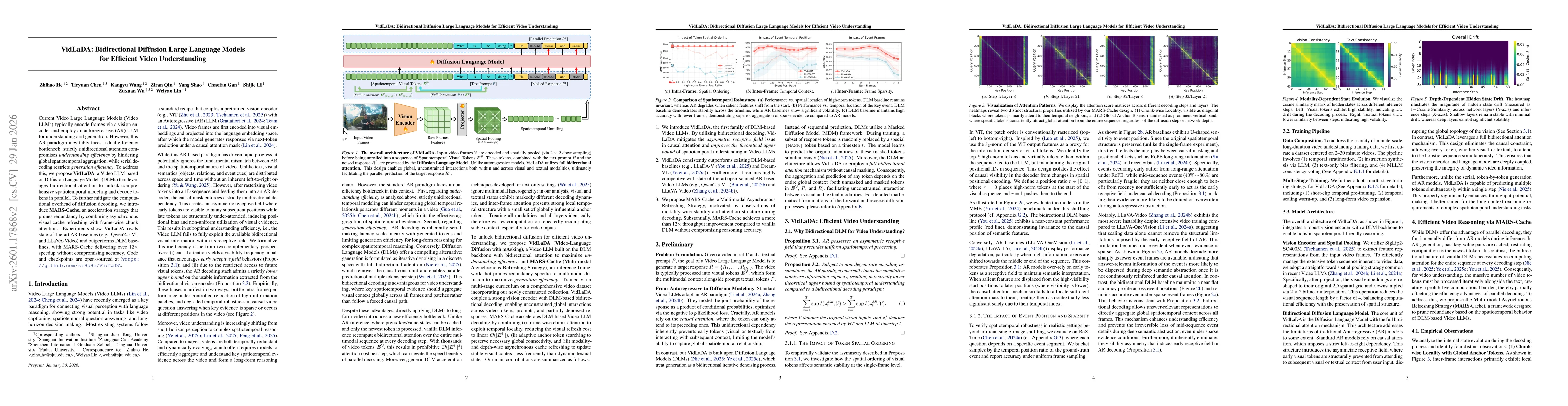 Thumbnail for VidLaDA: Bidirectional Diffusion Large Language Models for Efficient Video Understanding