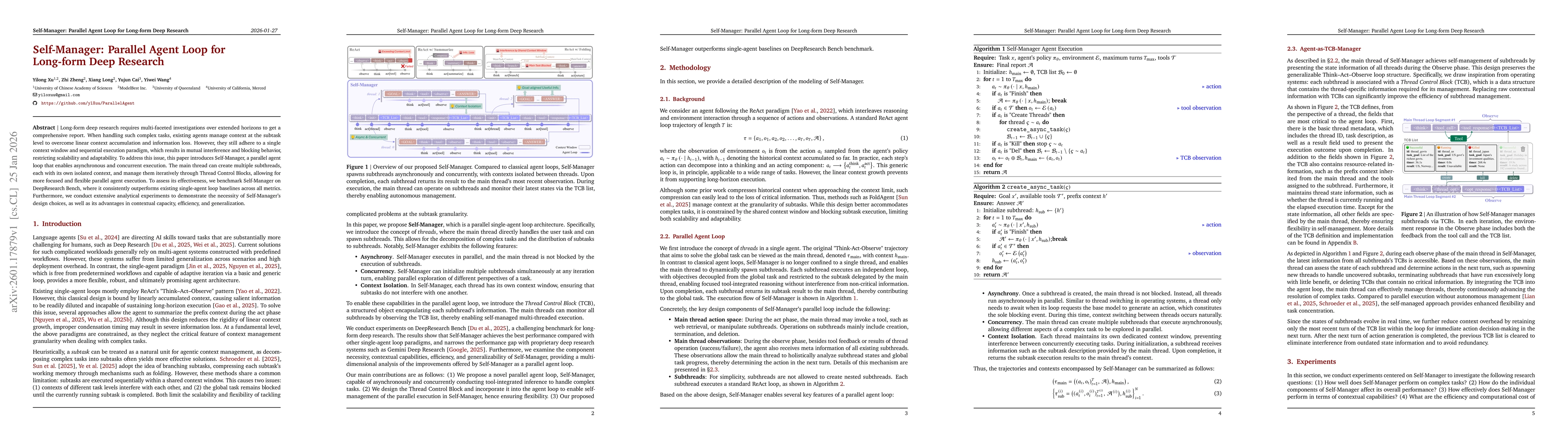 Thumbnail for Self-Manager: Parallel Agent Loop for Long-form Deep Research