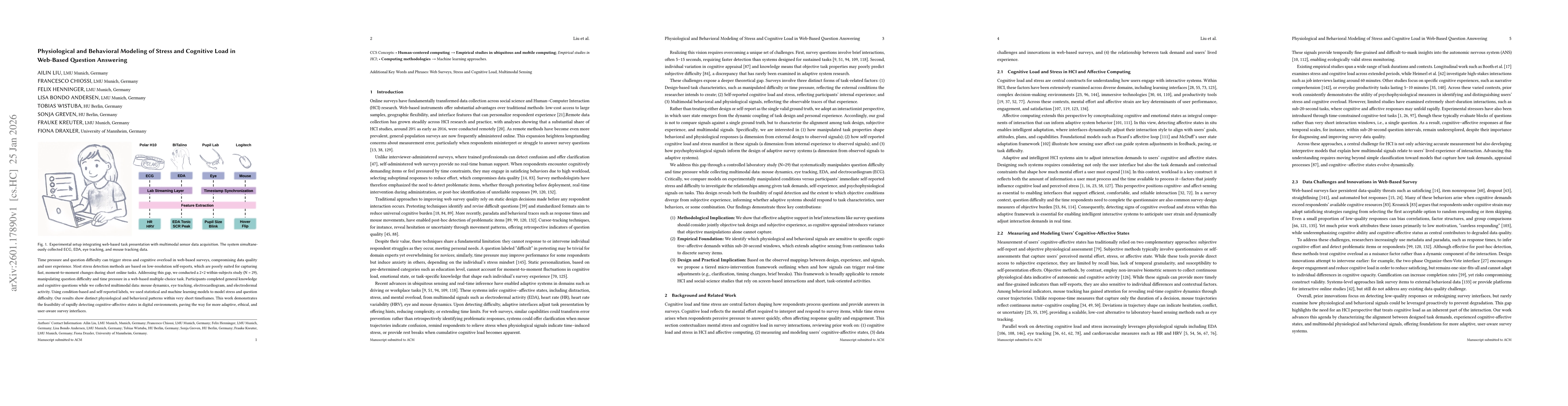 Thumbnail for Physiological and Behavioral Modeling of Stress and Cognitive Load in Web-Based Question Answering