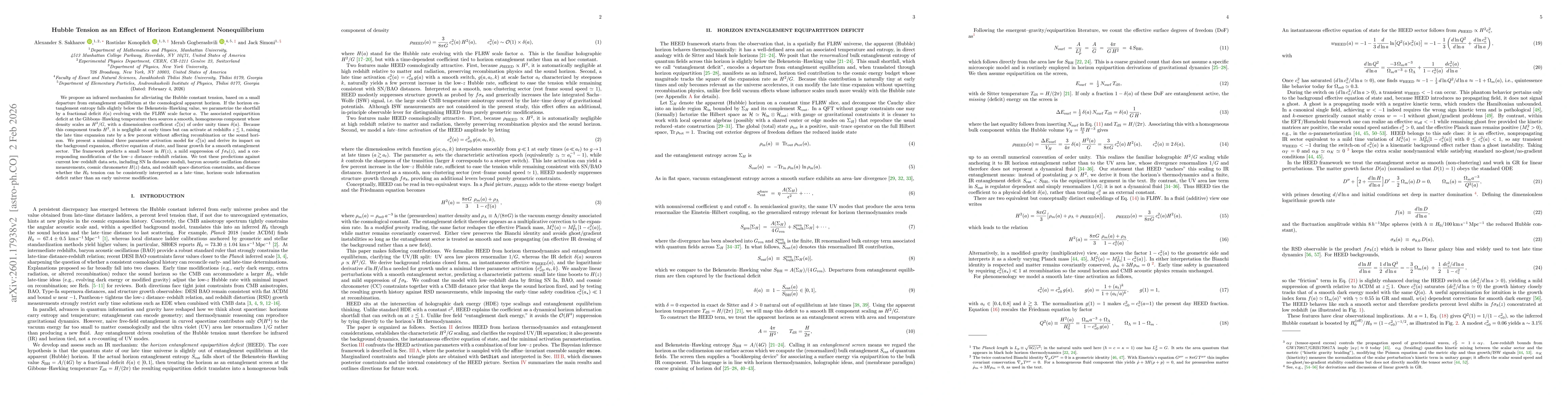Thumbnail for Hubble Tension as an Effect of Horizon Entanglement Nonequilibrium