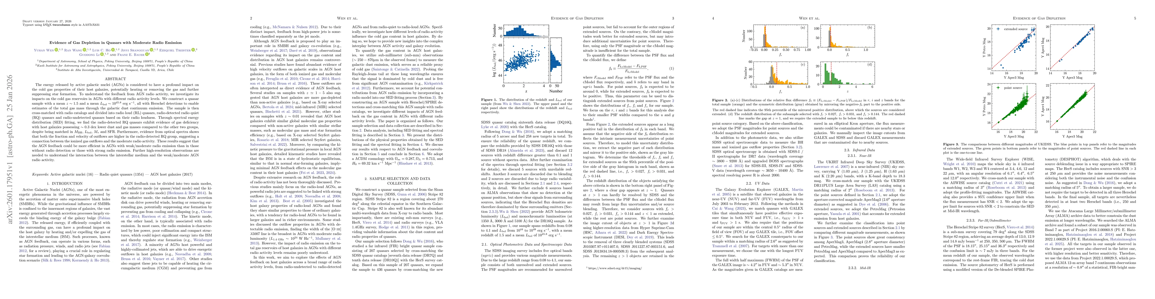 Thumbnail for Evidence of Gas Depletion in Quasars with Moderate Radio Emission