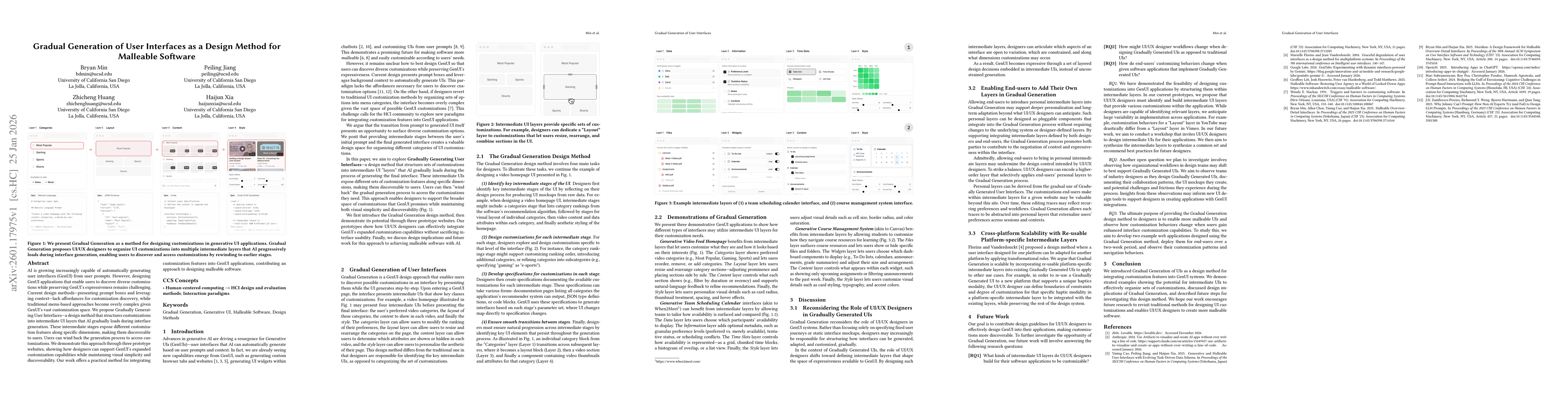 Thumbnail for Gradual Generation of User Interfaces as a Design Method for Malleable Software