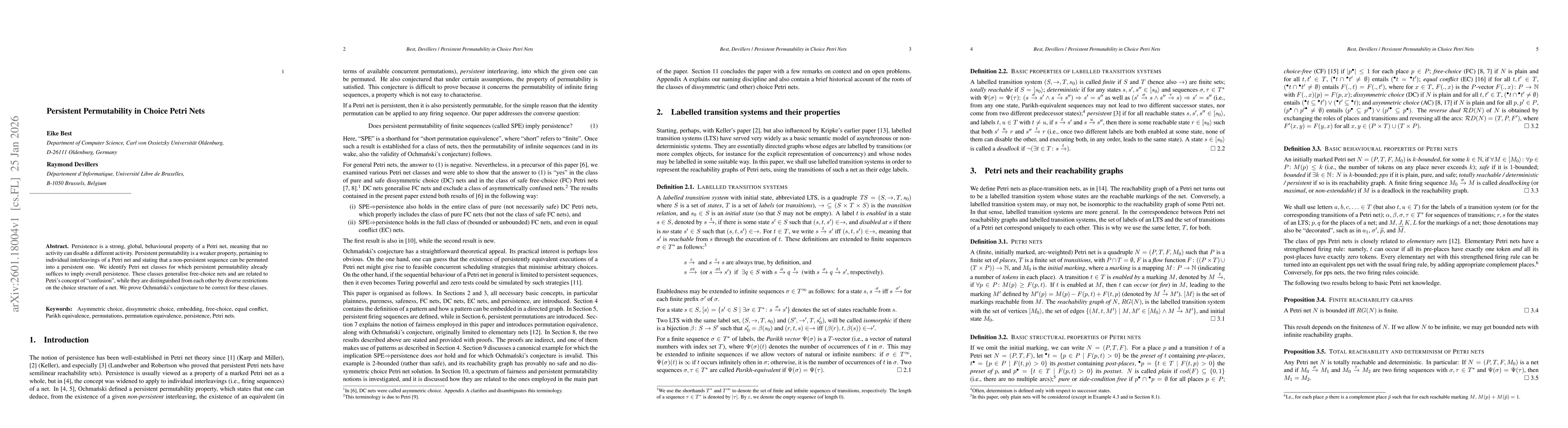 Thumbnail for Persistent Permutability in Choice Petri Nets