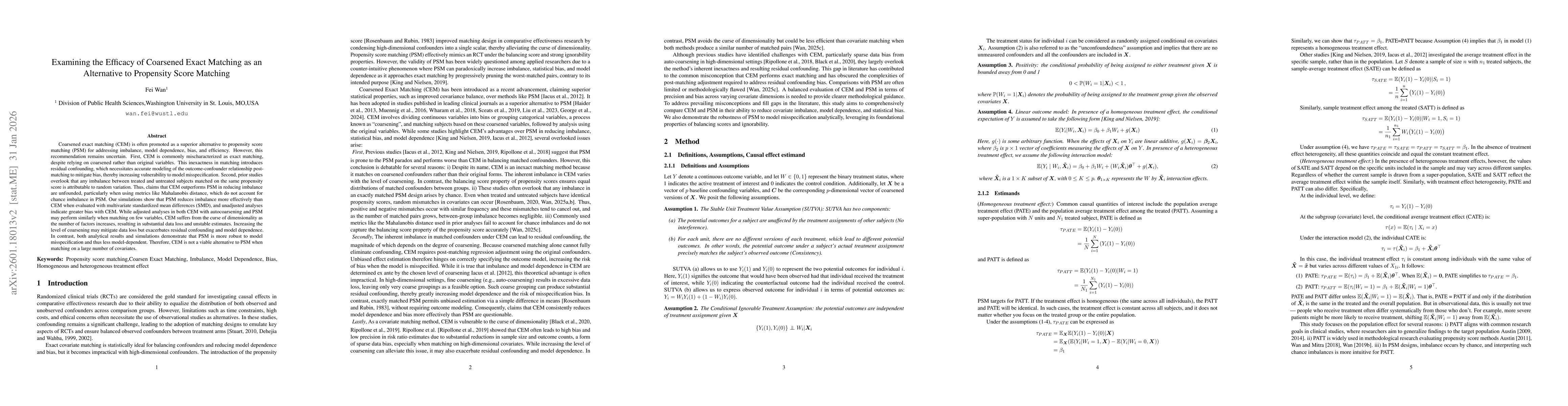 Thumbnail for Examining the Efficacy of Coarsen Exact Matching as an Alternative to Propensity Score Matching