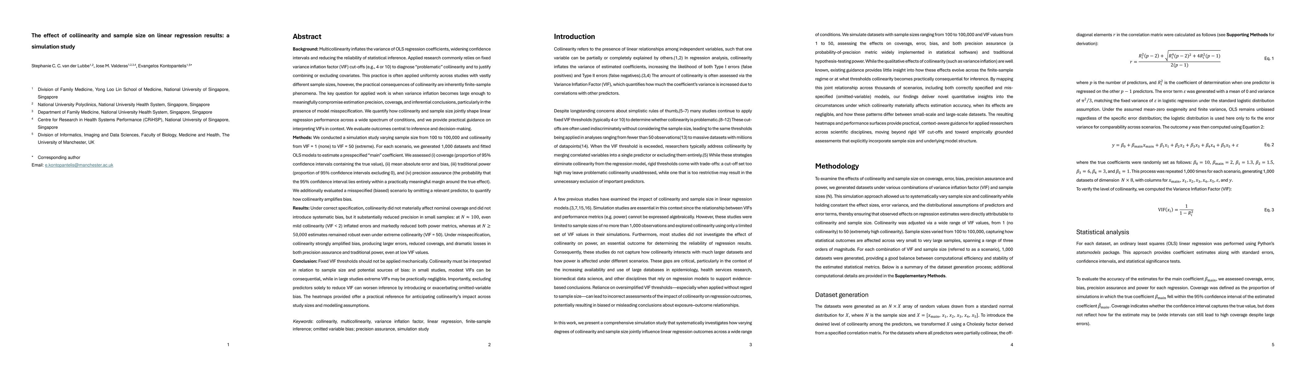 Thumbnail for The effect of collinearity and sample size on linear regression results: a simulation study