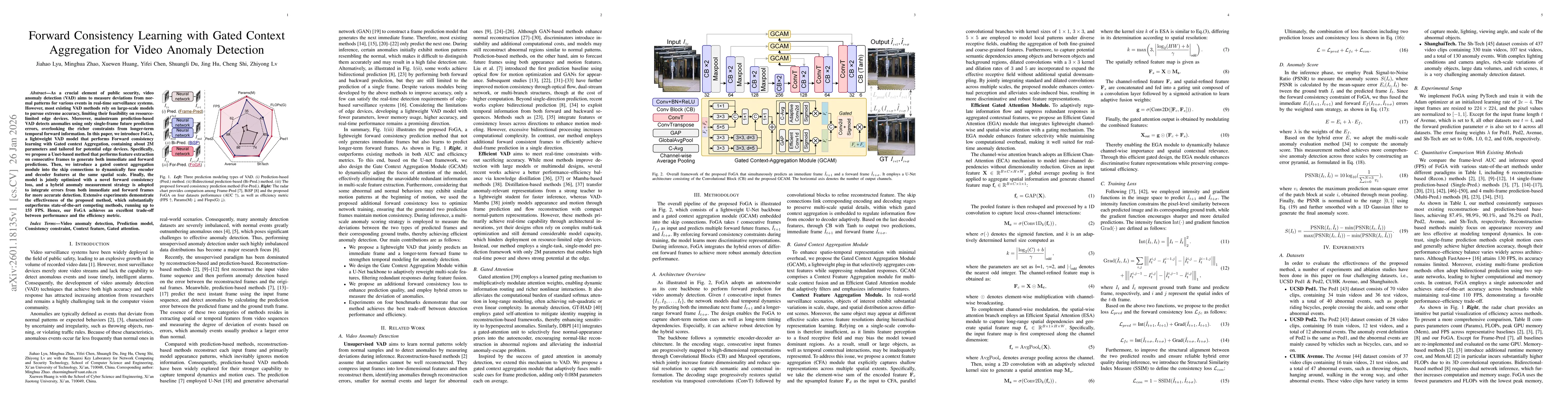 Thumbnail for Forward Consistency Learning with Gated Context Aggregation for Video Anomaly Detection