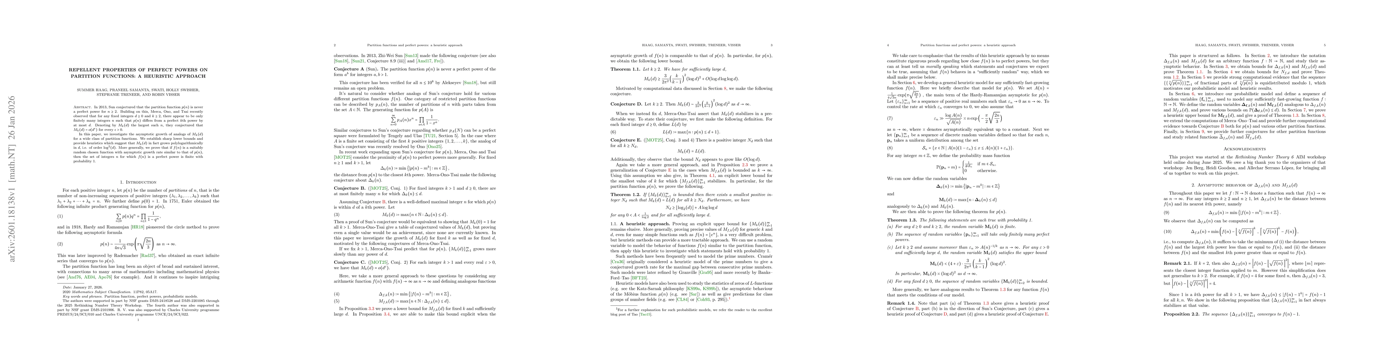 Thumbnail for Repellent properties of perfect powers on partition functions: a heuristic approach