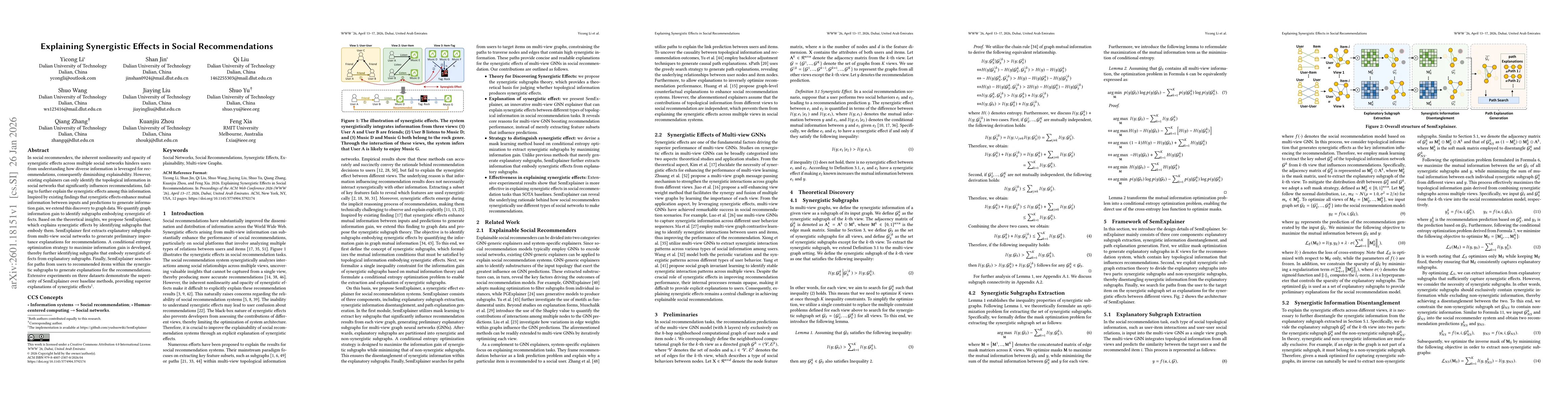 Thumbnail for Explaining Synergistic Effects in Social Recommendations