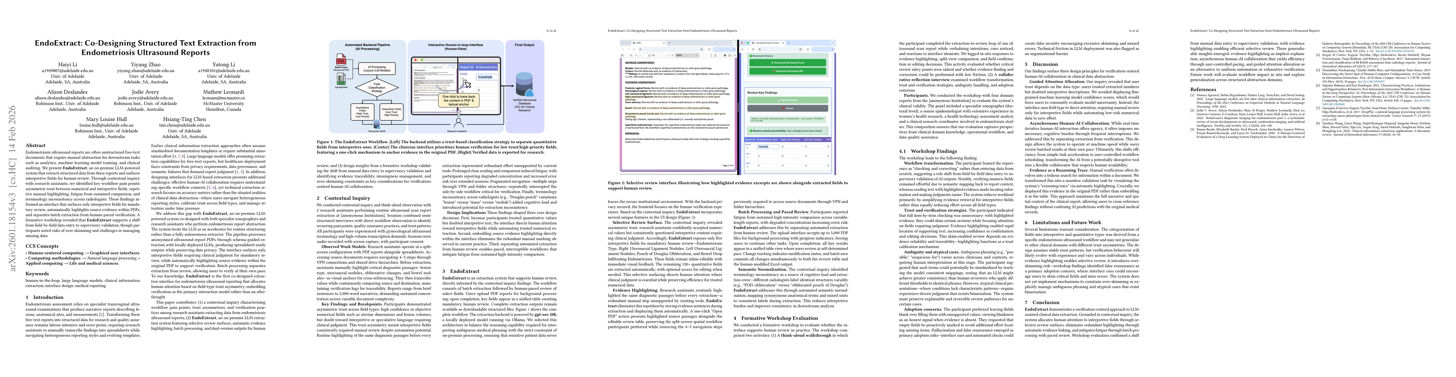 Thumbnail for EndoExtract: Co-Designing Structured Text Extraction from Endometriosis Ultrasound Reports