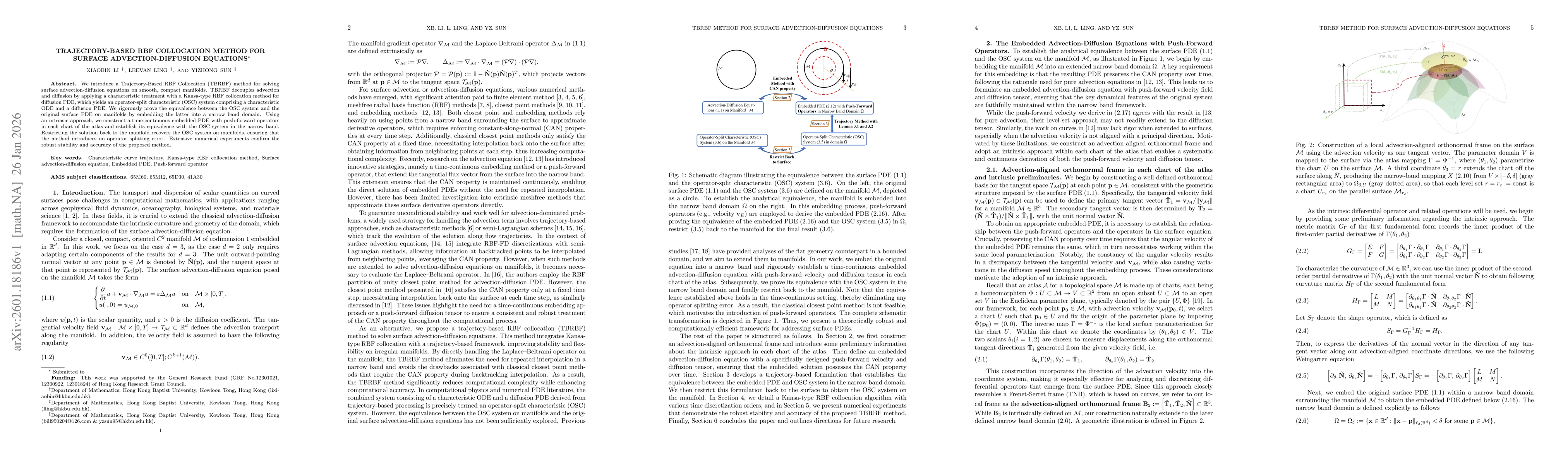 Thumbnail for Trajectory-Based RBF Collocation Method for Surface Advection-Diffusion Equations