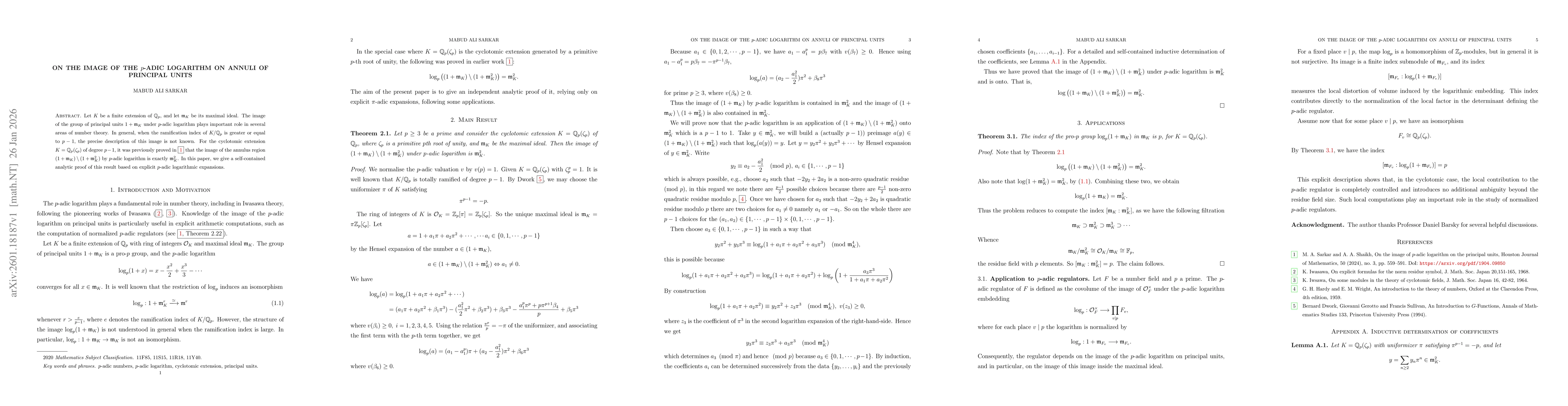 Thumbnail for On the Image of the $p$-adic Logarithm on Annuli of Principal Units