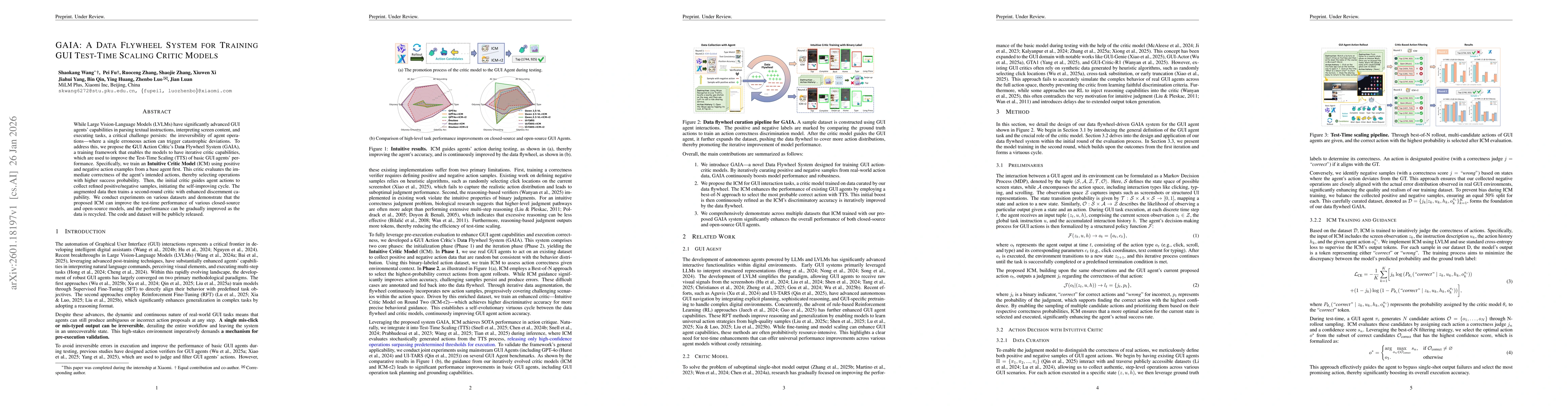 Thumbnail for GAIA: A Data Flywheel System for Training GUI Test-Time Scaling Critic Models