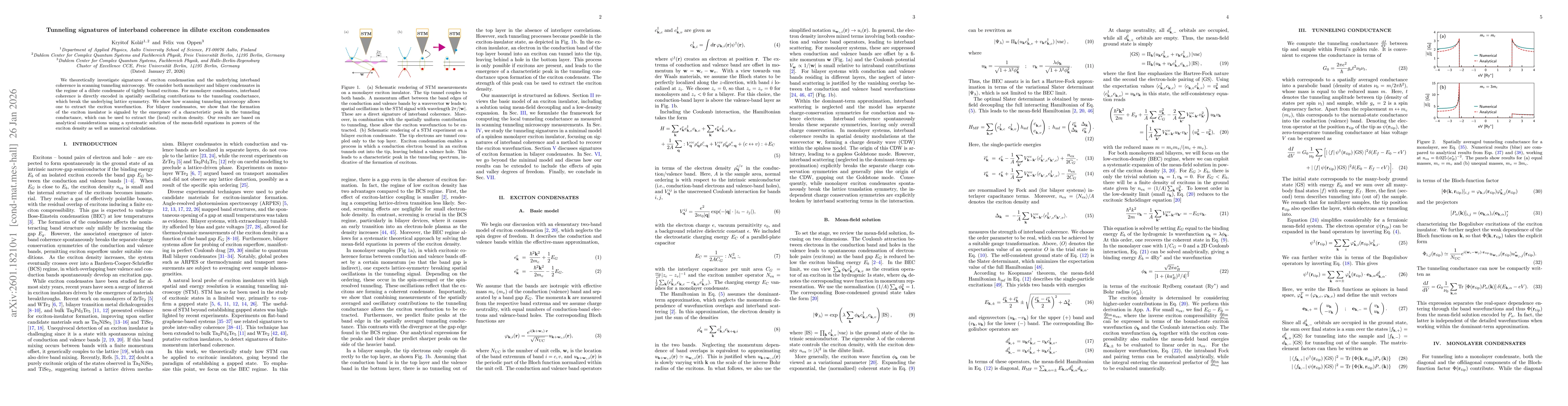 Thumbnail for Tunneling signatures of interband coherence in dilute exciton condensates