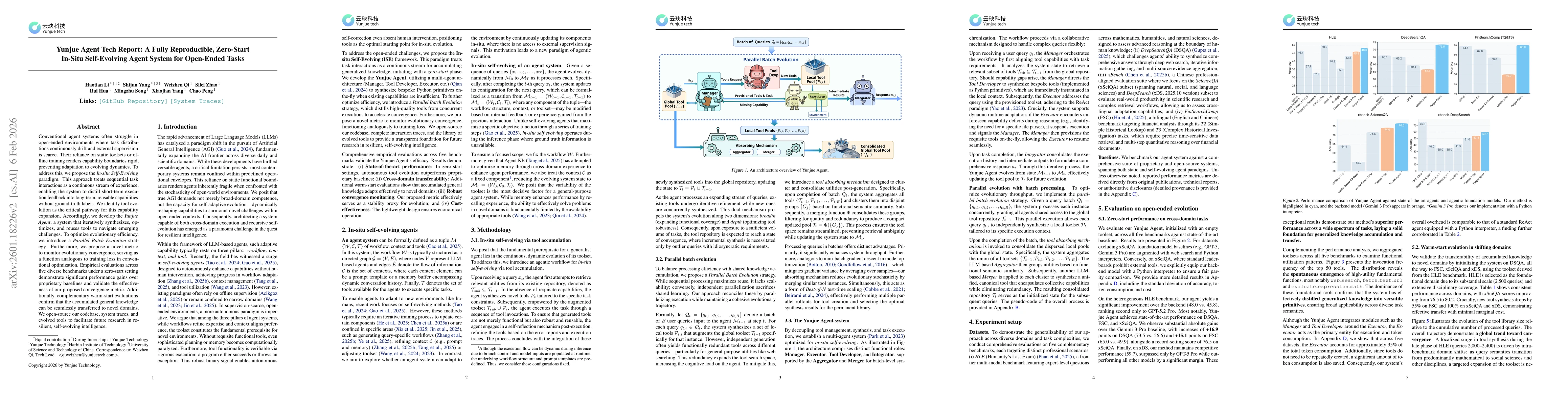Thumbnail for Yunjue Agent Tech Report: A Fully Reproducible, Zero-Start In-Situ Self-Evolving Agent System for Open-Ended Tasks