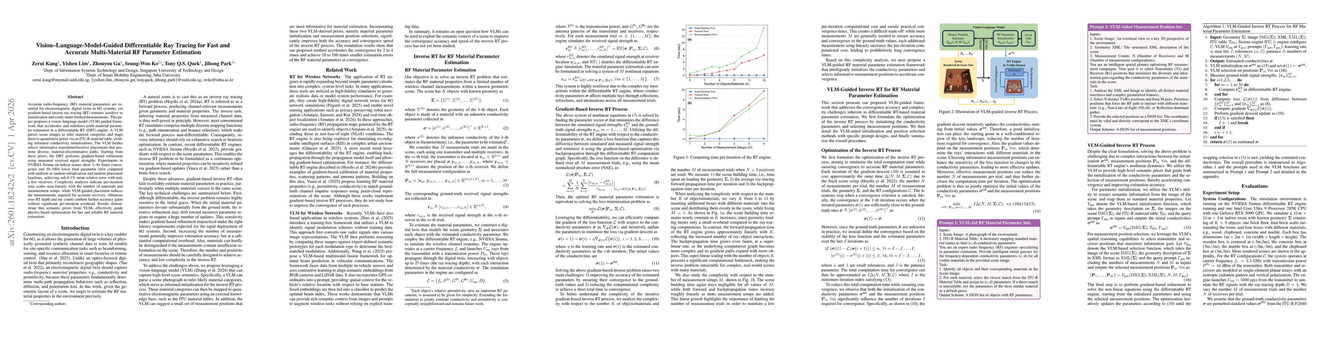Thumbnail for Vision-Language-Model-Guided Differentiable Ray Tracing for Fast and Accurate Multi-Material RF Parameter Estimation