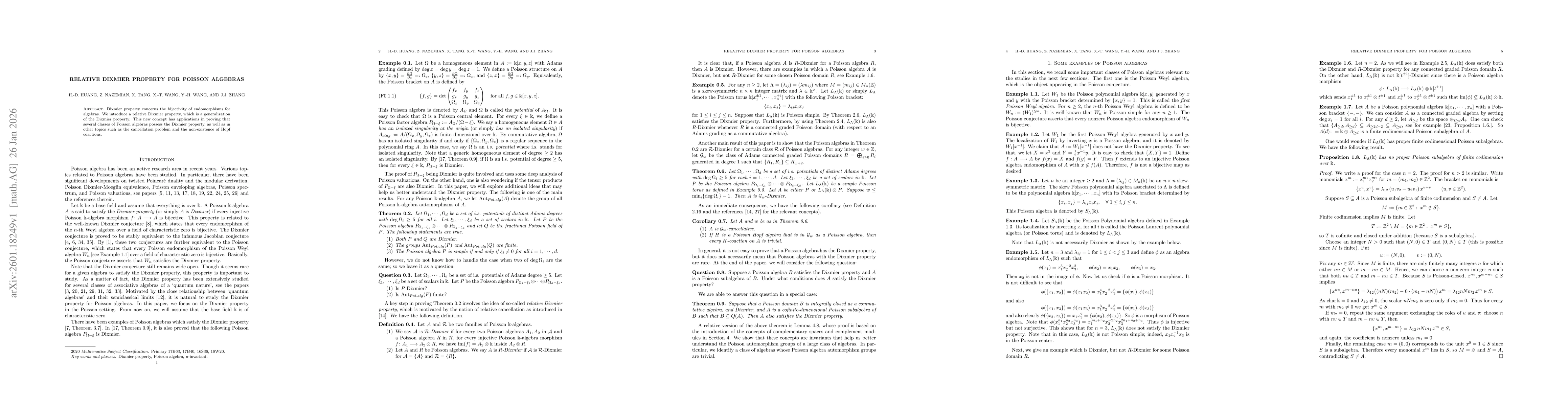 Thumbnail for Relative Dixmier property for Poisson algebras