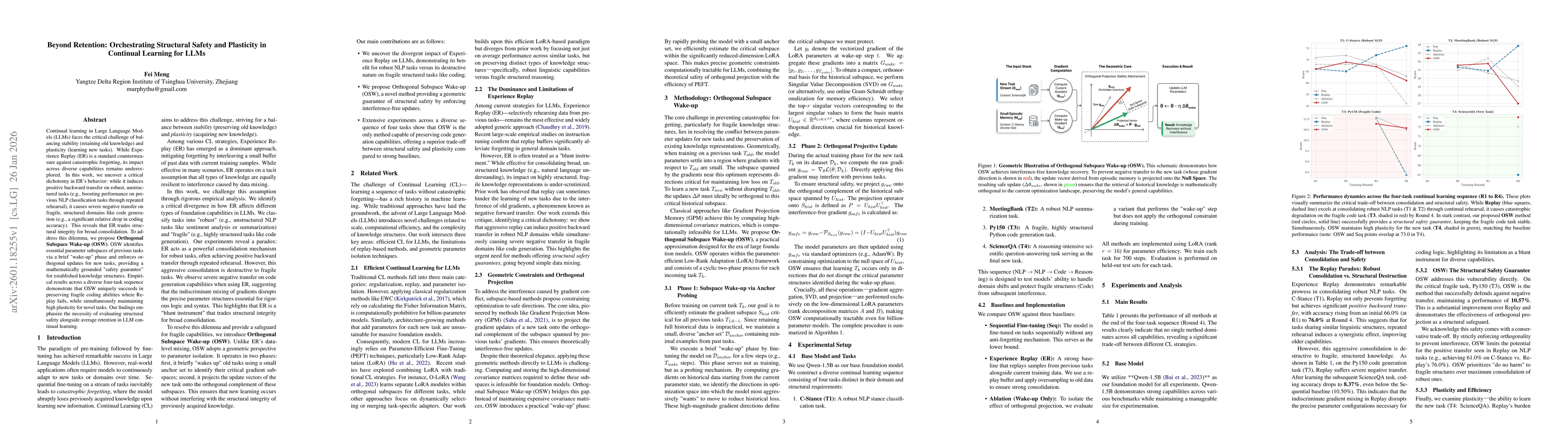 Thumbnail for Beyond Retention: Orchestrating Structural Safety and Plasticity in Continual Learning for LLMs