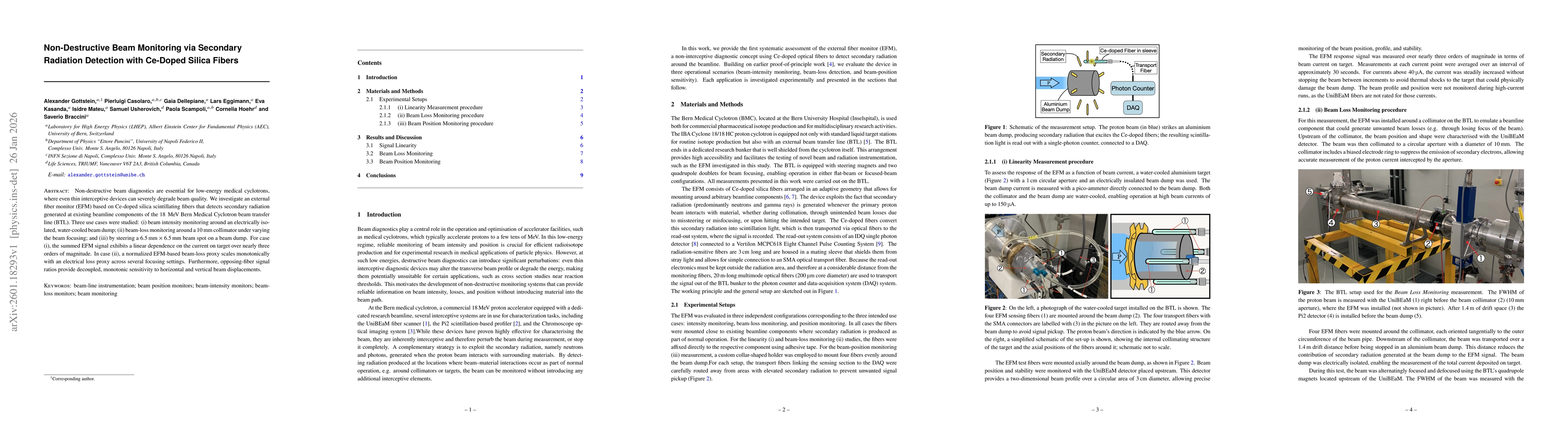 Thumbnail for Non-Destructive Beam Monitoring via Secondary Radiation Detection with Ce-Doped Silica Fibers
