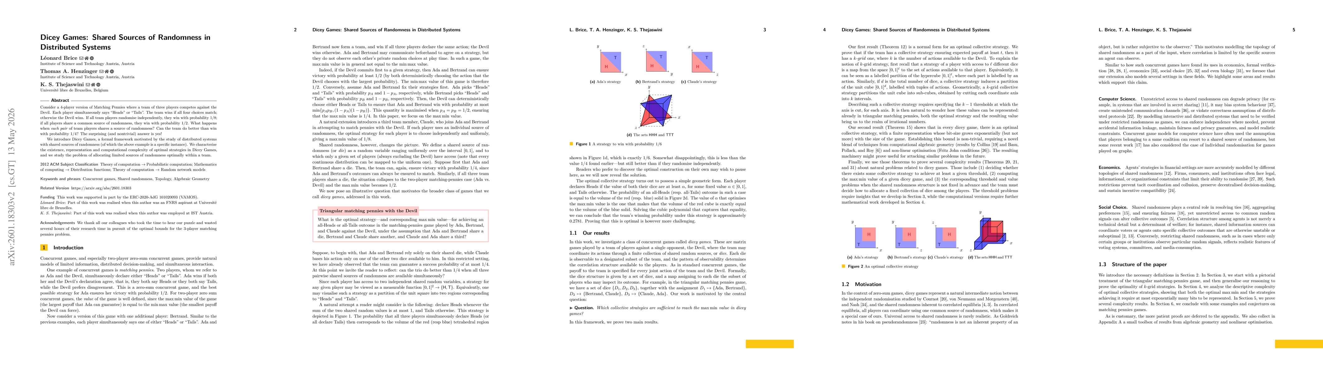 Thumbnail for Dicey Games: Shared Sources of Randomness in Distributed Systems