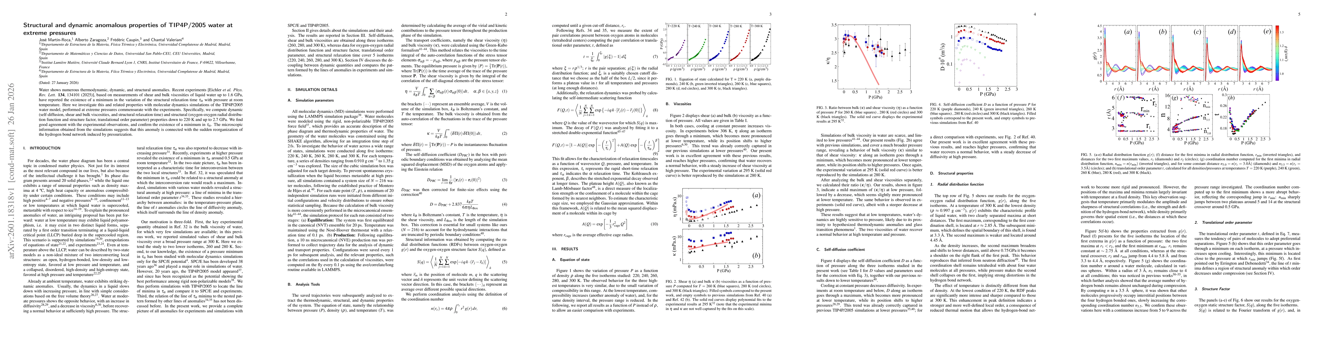 Thumbnail for Structural and dynamic anomalous properties of TIP4P/2005 water at extreme pressures