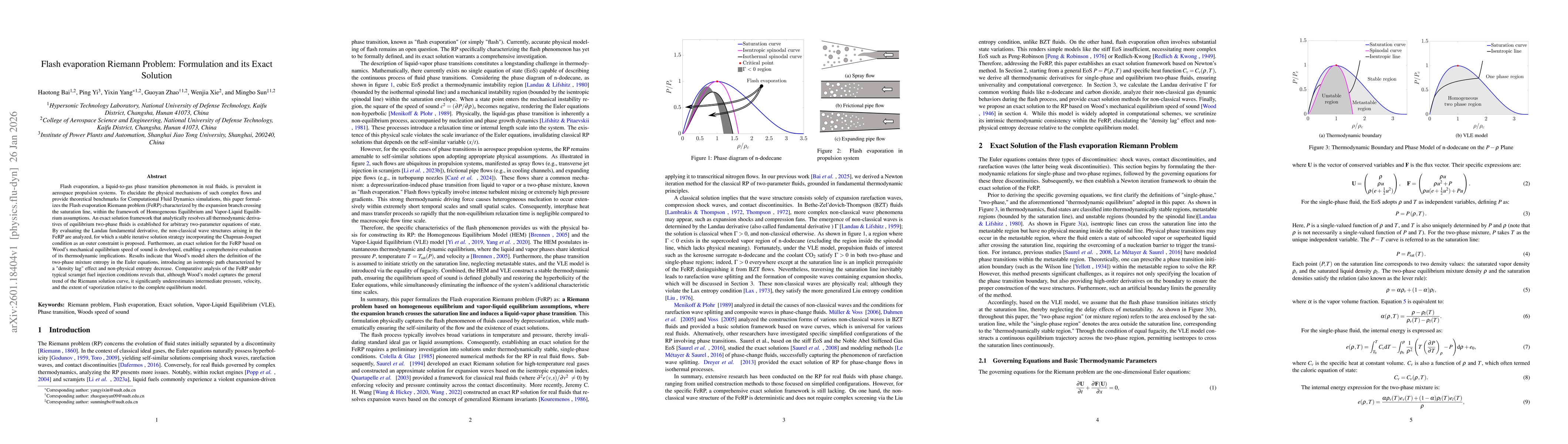 Thumbnail for Flash evaporation Riemann Problem: Formulation and its Exact Solution
