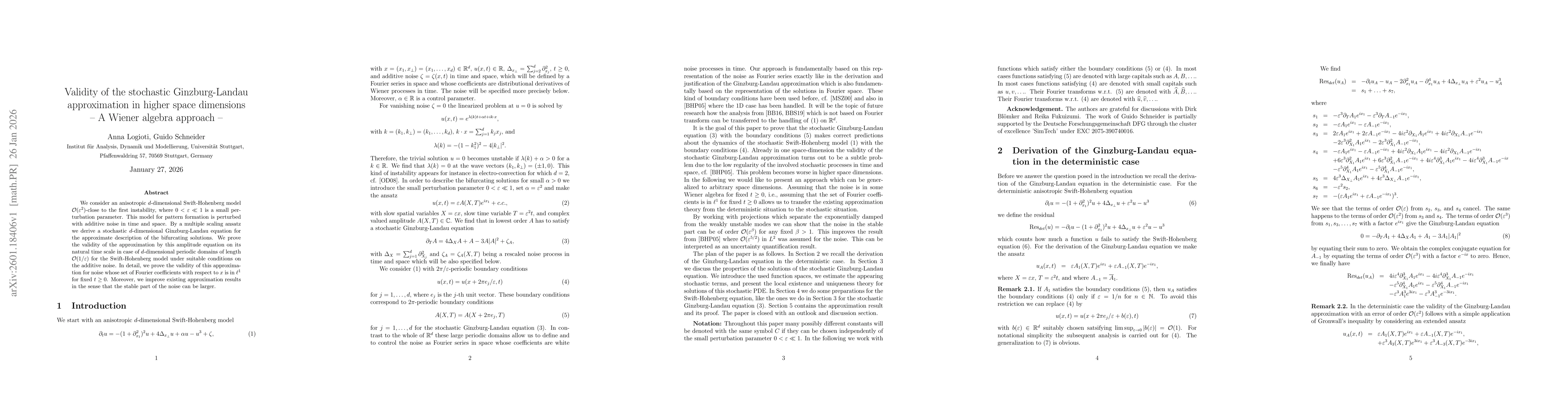 Thumbnail for Validity of the stochastic Ginzburg-Landau approximation in higher space dimensions -A Wiener algebra approach-