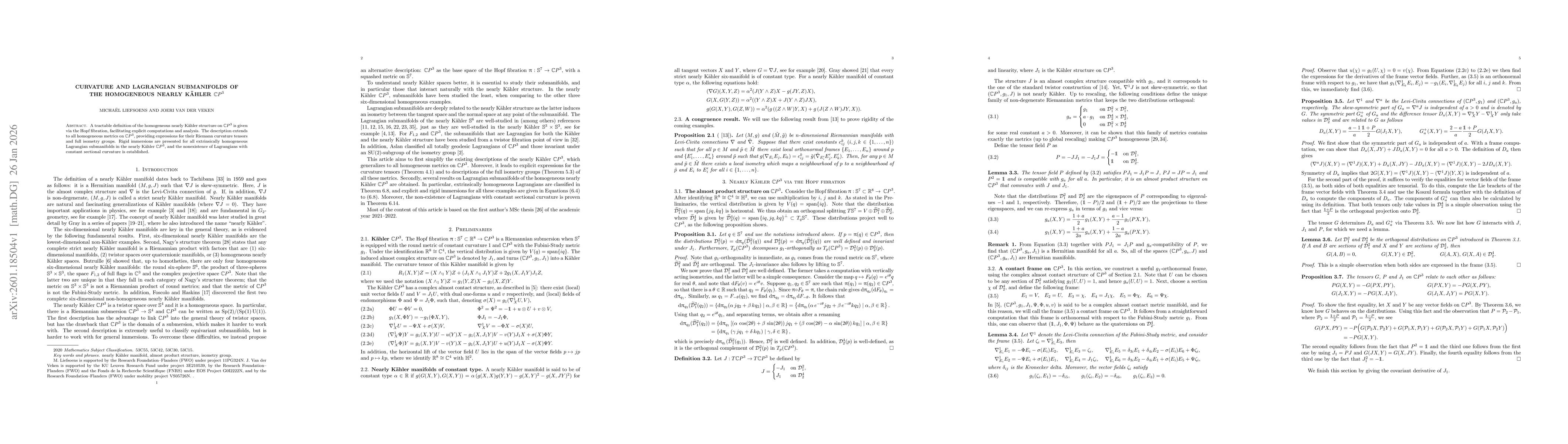 Thumbnail for Curvature and Lagrangian submanifolds of nearly Kähler $\mathbb{C}P^3$