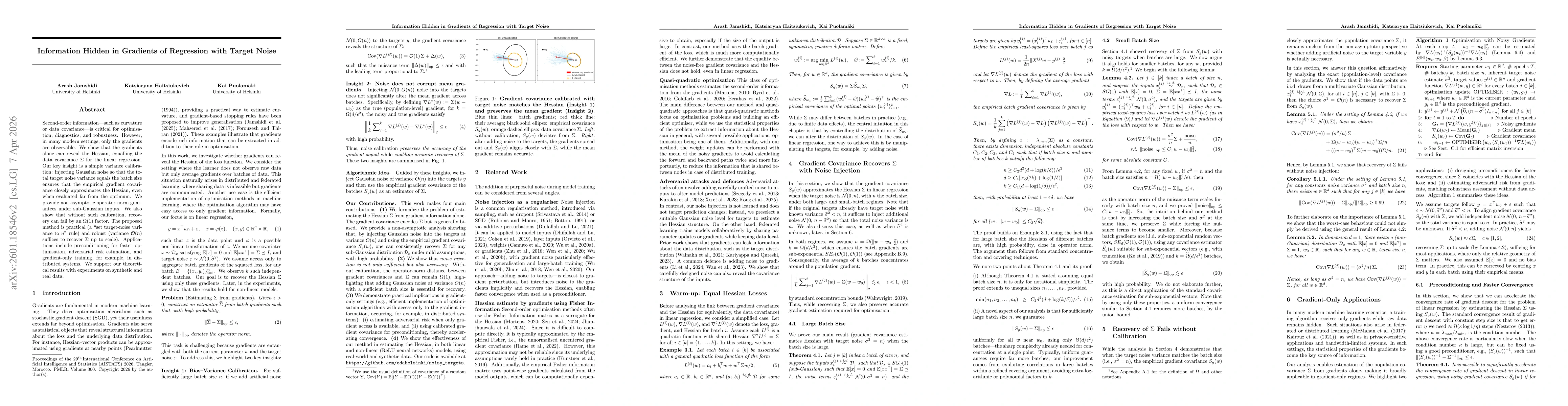 Thumbnail for Information Hidden in Gradients of Regression with Target Noise