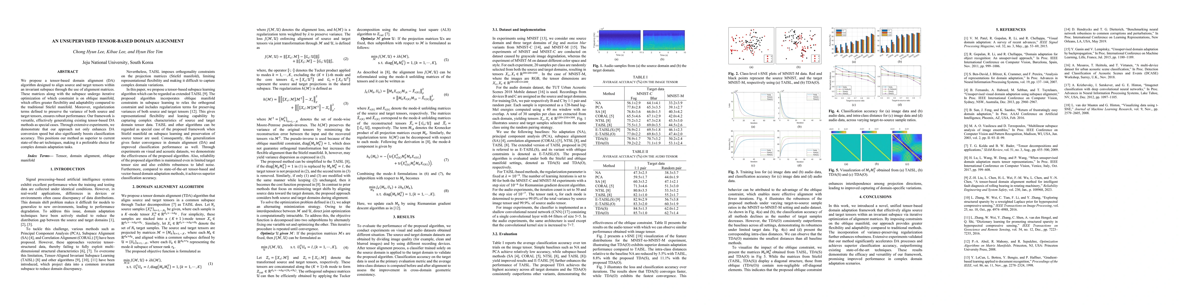 Thumbnail for An Unsupervised Tensor-Based Domain Alignment