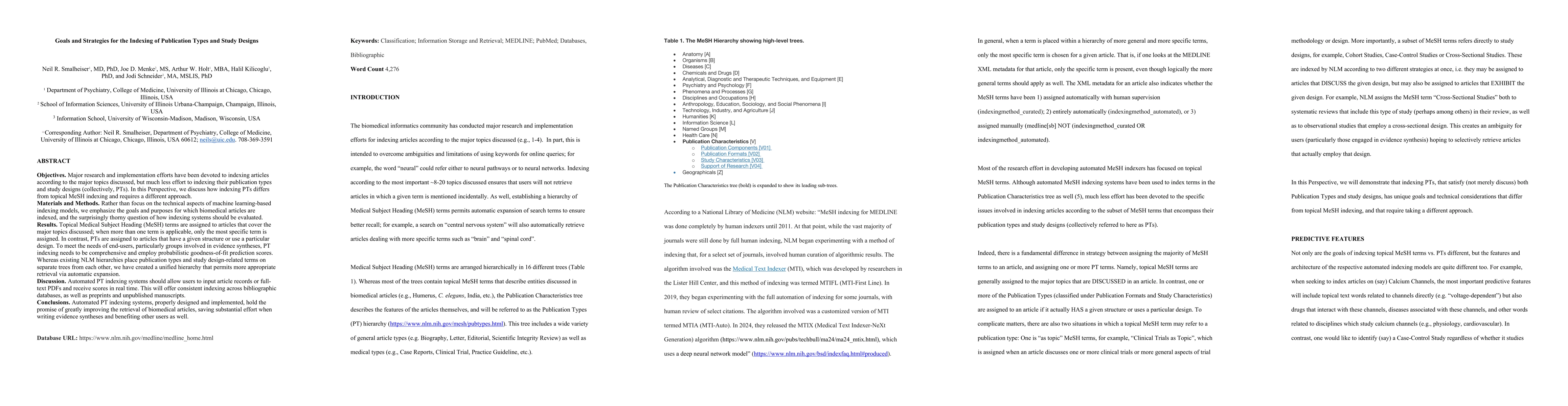 Thumbnail for Issues regarding the Indexing of Publication Types and Study Designs