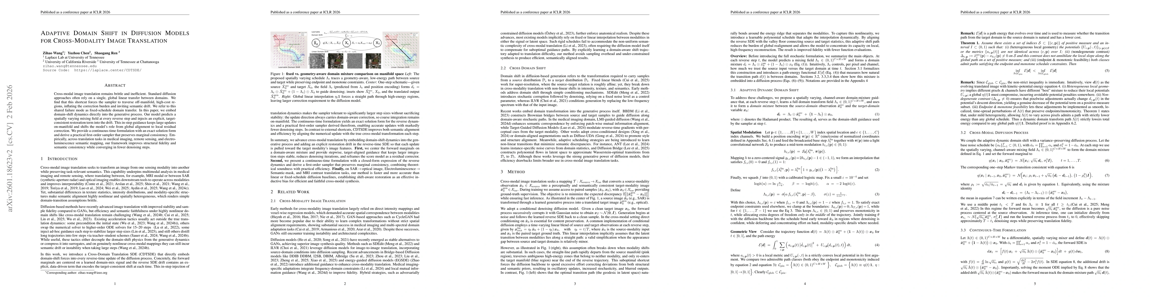 Thumbnail for Adaptive Domain Shift in Diffusion Models for Cross-Modality Image Translation