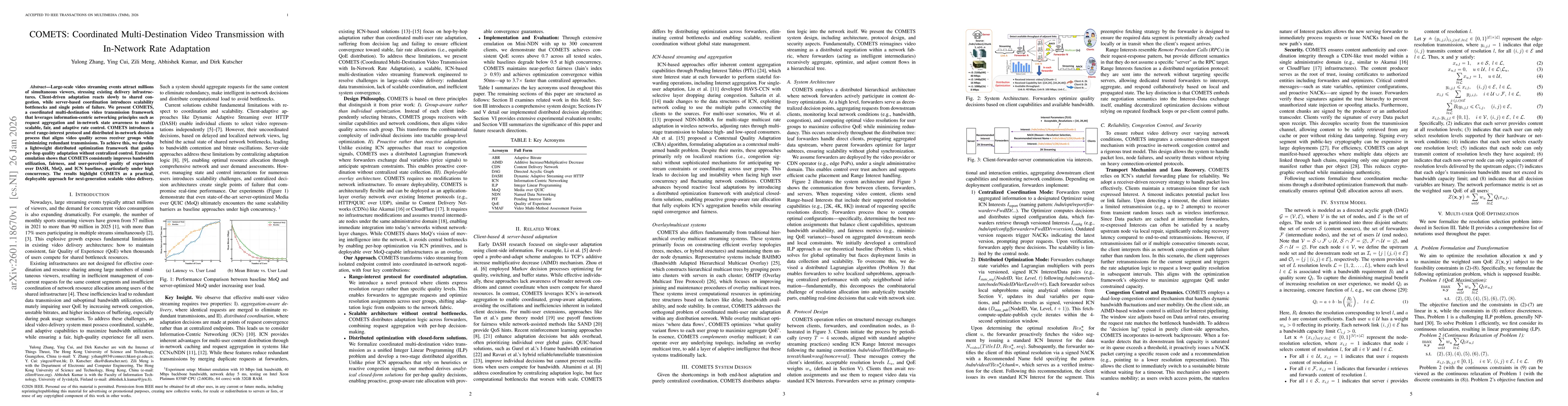 Thumbnail for COMETS: Coordinated Multi-Destination Video Transmission with In-Network Rate Adaptation