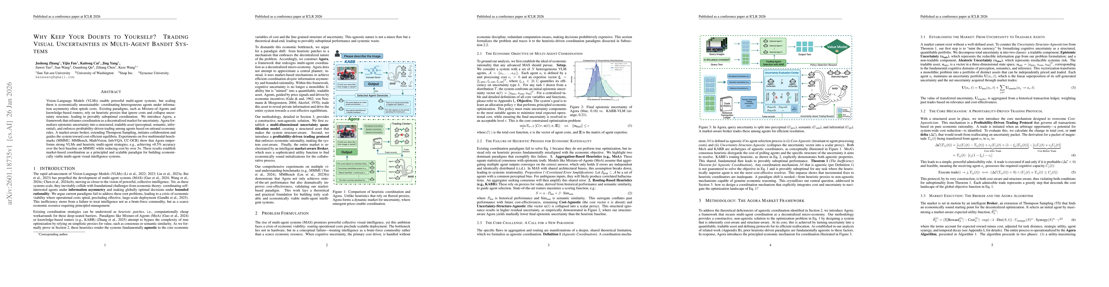 Thumbnail for Why Keep Your Doubts to Yourself? Trading Visual Uncertainties in Multi-Agent Bandit Systems