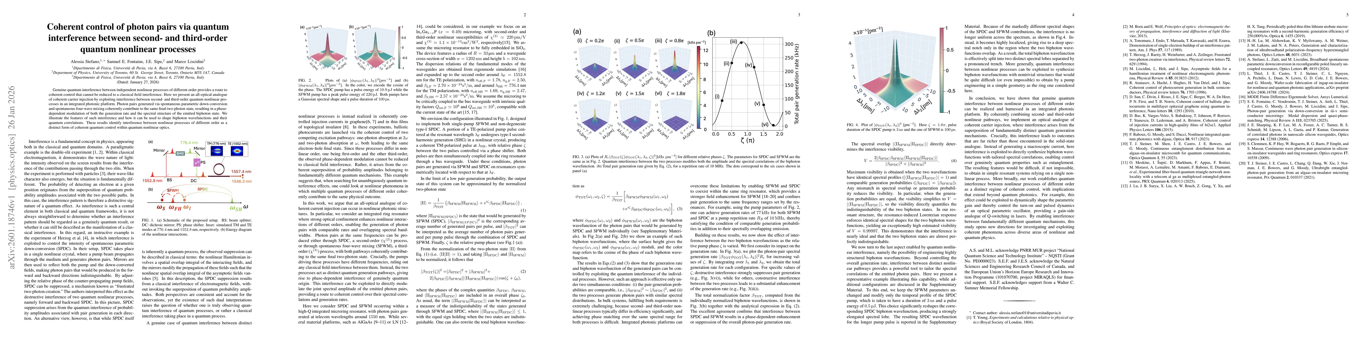 Thumbnail for Coherent control of photon pairs via quantum interference between second- and third-order quantum nonlinear processes