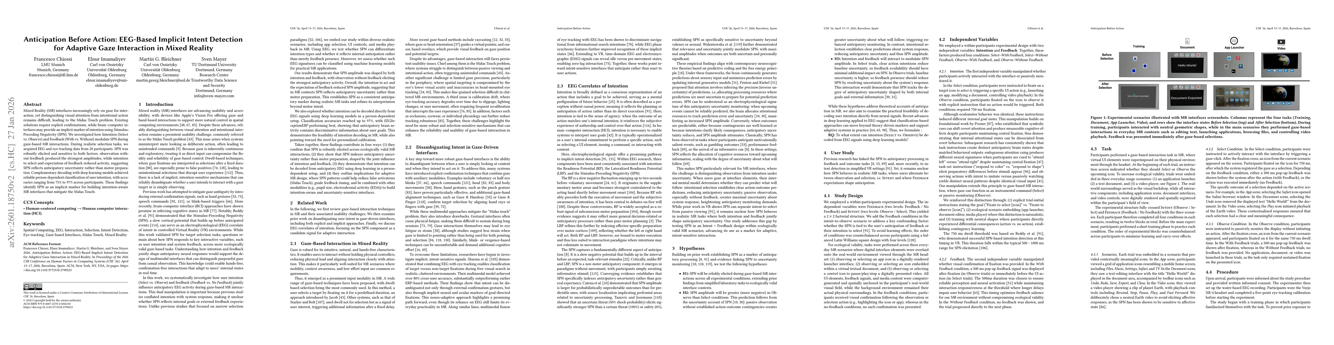 Thumbnail for Anticipation in Action: Evaluating Stimulus-Preceding Negativity as an Implicit Trigger for Adaptive Mixed Reality