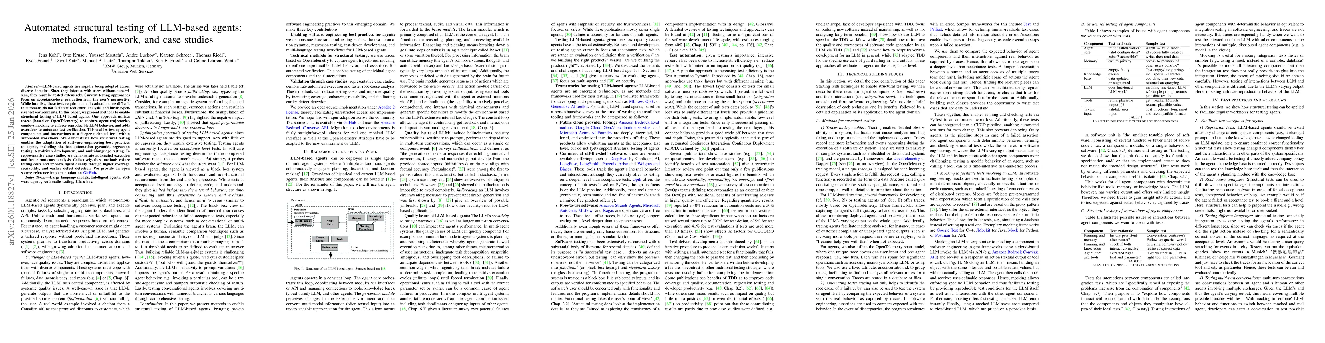 Thumbnail for Automated structural testing of LLM-based agents: methods, framework, and case studies