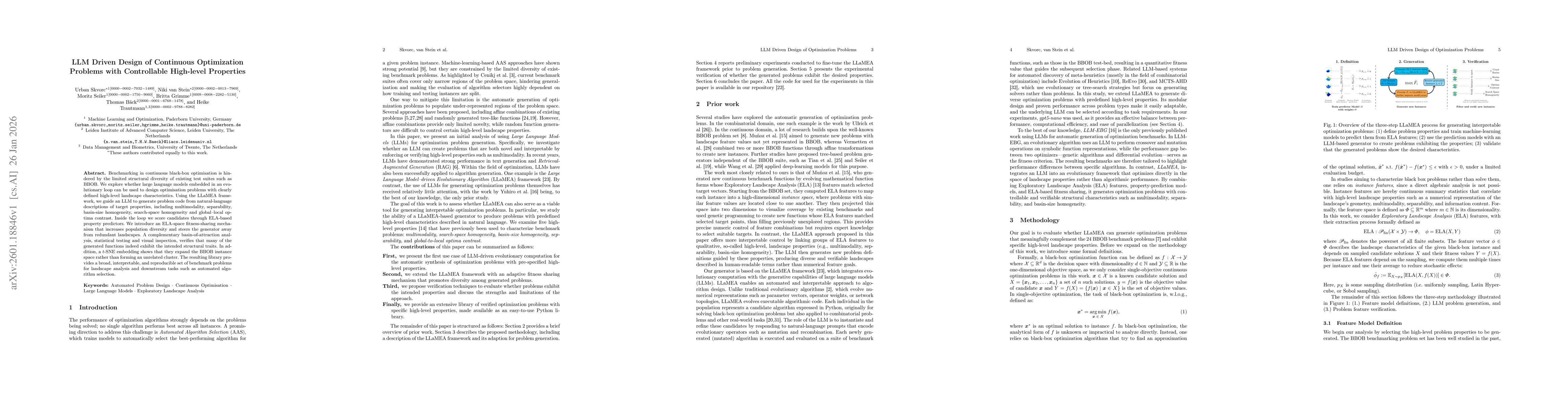 Thumbnail for LLM Driven Design of Continuous Optimization Problems with Controllable High-level Properties
