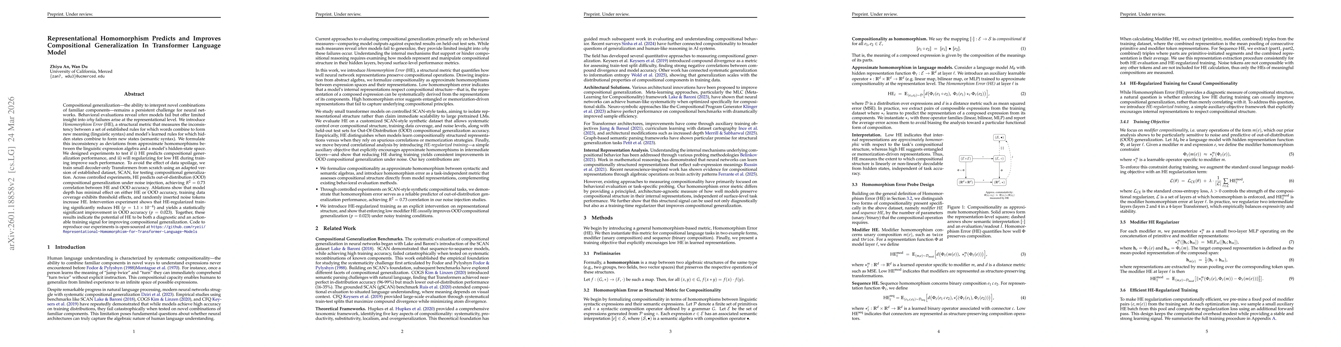 Thumbnail for Representational Homomorphism Predicts and Improves Compositional Generalization In Transformer Language Model