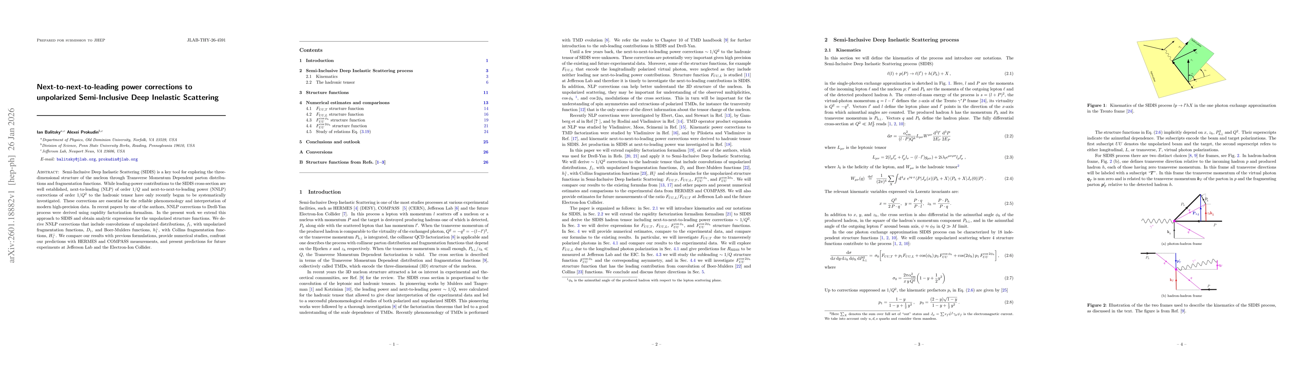 Thumbnail for Next-to-next-to-leading power corrections to unpolarized Semi-Inclusive Deep Inelastic Scattering
