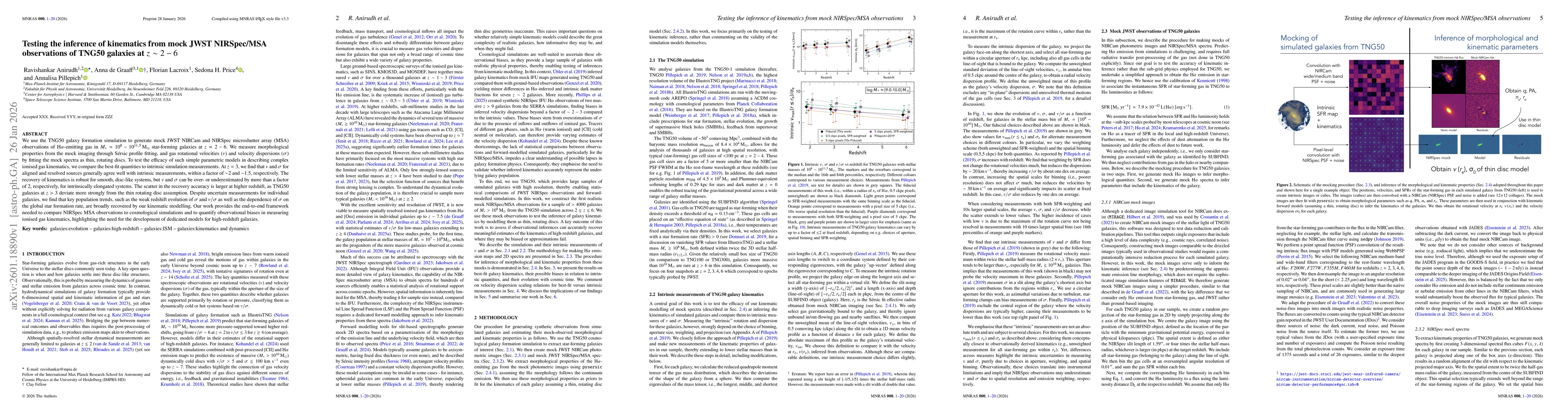 Thumbnail for Testing the inference of kinematics from mock JWST NIRSpec/MSA observations of TNG50 galaxies at $z\sim2-6$