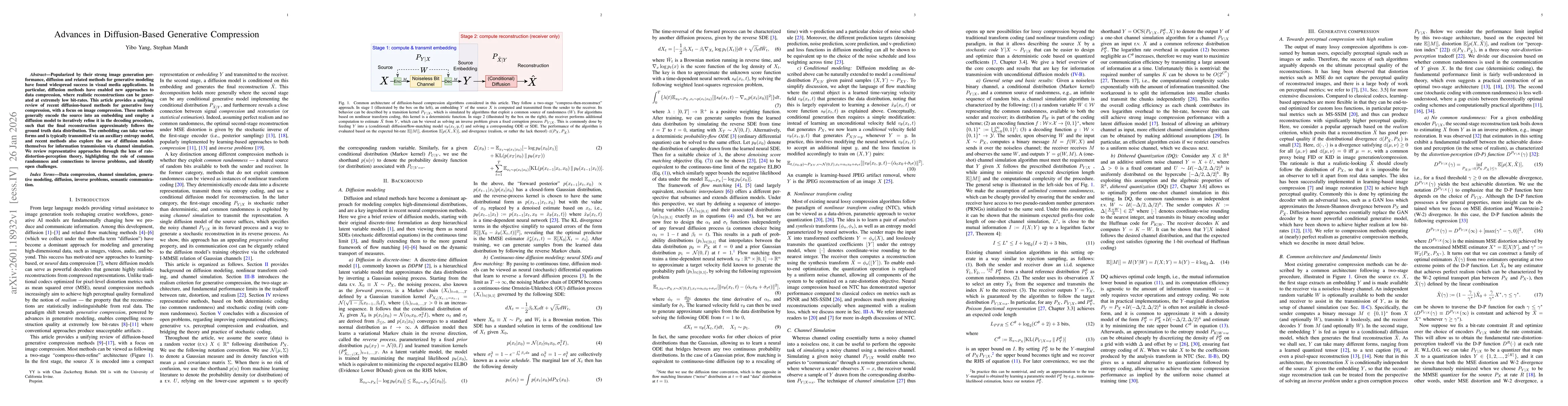 Thumbnail for Advances in Diffusion-Based Generative Compression